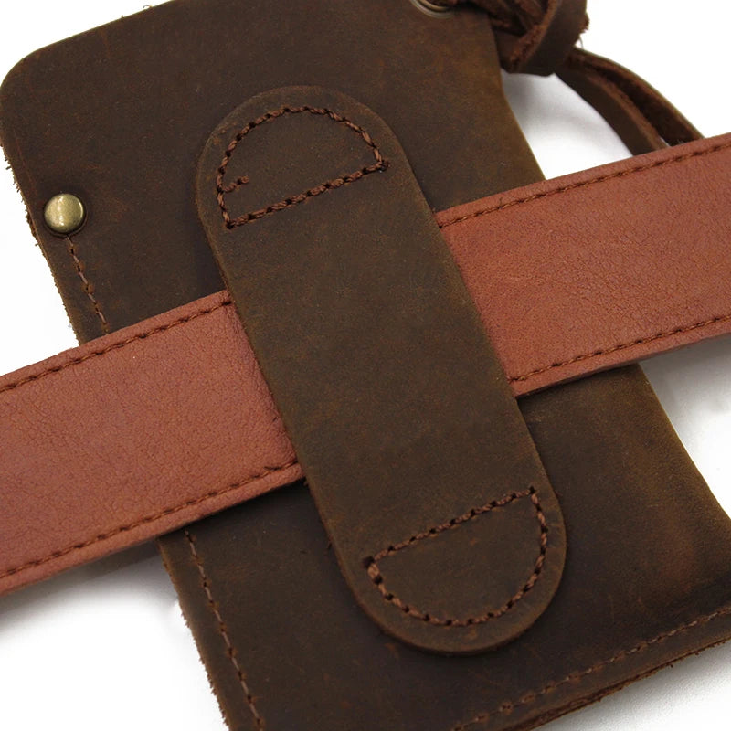 Genuine Leather EDC Sleeve — Handcrafted Belt Organizer