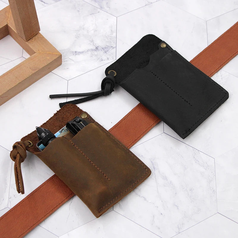 Genuine Leather EDC Sleeve — Handcrafted Belt Organizer