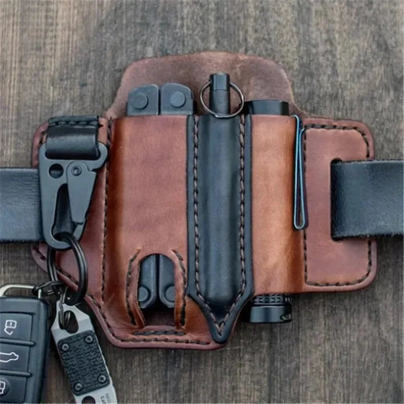 Heritage Leather EDC Organizer — Multi-Tool Belt Carry