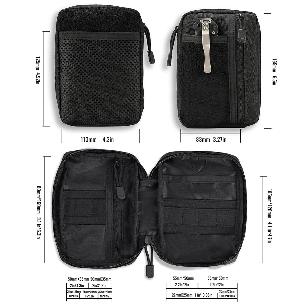 Everyday Carry EDC Organizer – Compact Multi-Pocket Utility Pouch